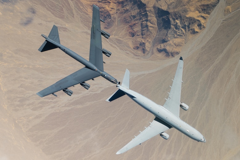 KC-30A refuels a B-52