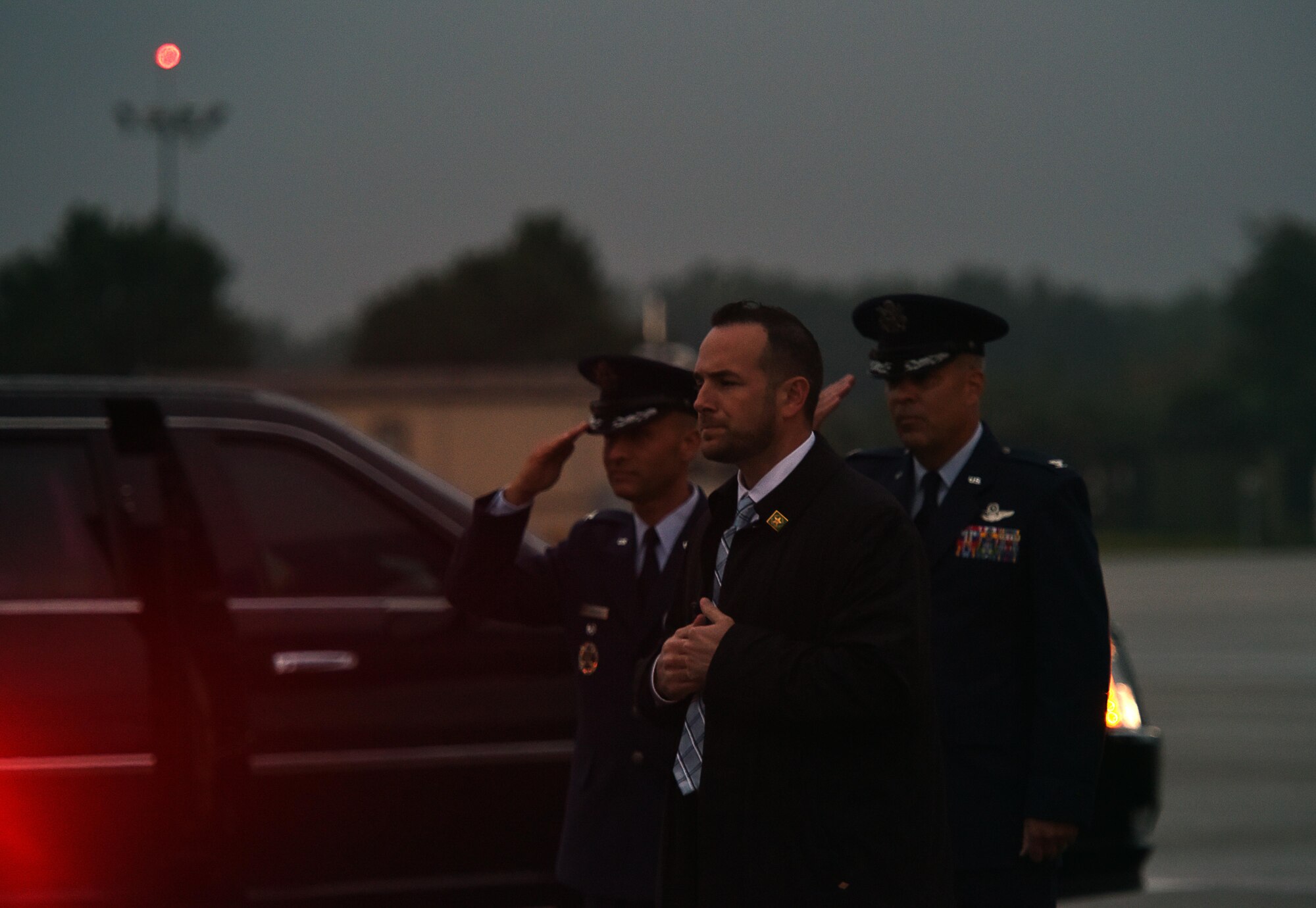 President Trump departs 193rd Special Operations Wing, Middletown, Pa