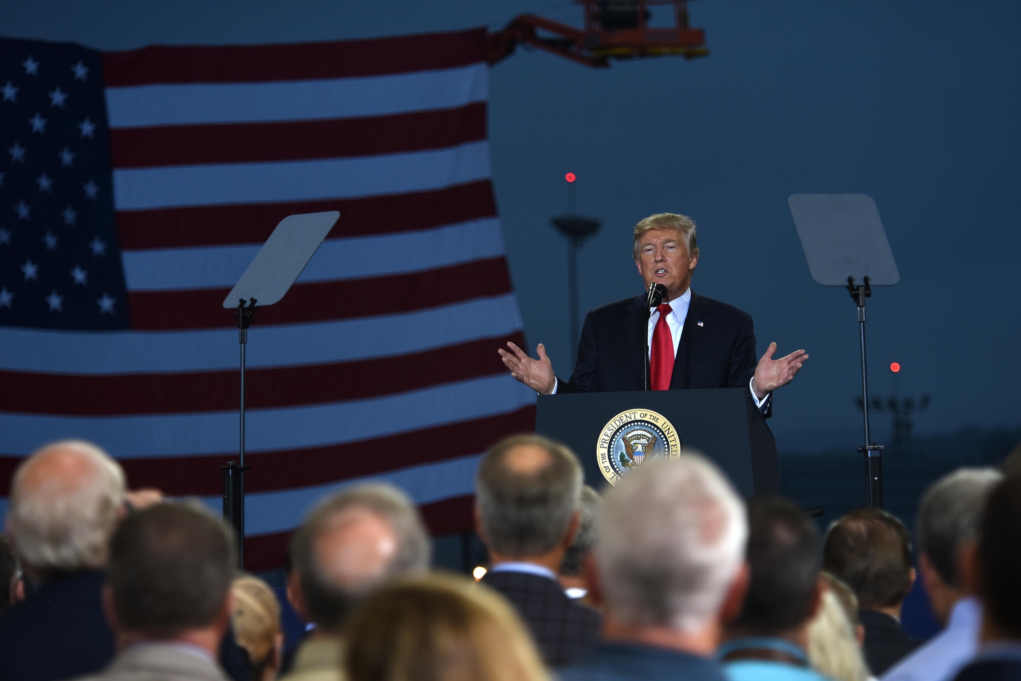 President Trump speaks to crowd in Middletown, Pa.