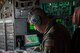 Capt. Andrew Kochman, 36th Airlift Squadron C-130H navigator, checks a route on a C-130H Hercules over the Kanto Plain, Japan, Oct. 5, 2017. This is the last active duty C-130H Hercules tactical training sortie.