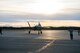 The F-35A Lightning II fighter aircraft lands at Eielson Air Force Base, Alaska.