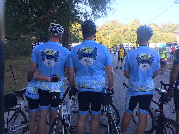 A few 315th Airlift Wing senior leaders proved it by completing the seven-day, 450-mile 19th Annual Mountain to Coast bike ride in North Carolina.
