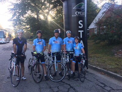A few 315th Airlift Wing senior leaders proved it by completing the seven-day, 450-mile 19th Annual Mountain to Coast bike ride in North Carolina.
