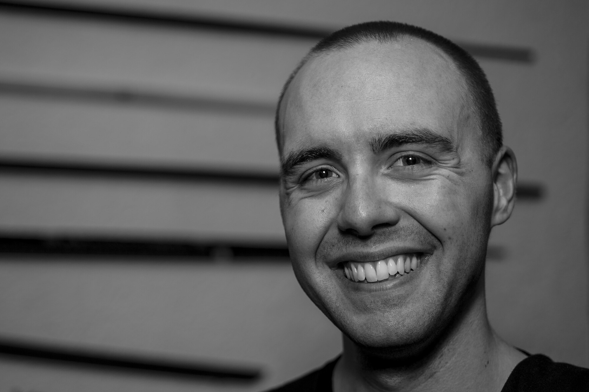 U.S. Air Force Staff Sgt. Brandon Sabin, 86th Airlift Wing Public Affairs broadcast journalist, smiles after a mixed martial arts class at the Vogelweh Community Center on Vogelweh Military Complex, Germany, Oct. 11, 2017. When asked about why he enjoys martial arts, Sabin said, “It’s one of the only things I found that gives me so many different tools for life. You have the physical fitness aspect, the self-defense aspect and the discipline aspect all rolled into a neat package, plus it looks cool.” (U.S. Air Force photo by Senior Airman Devin Boyer)
