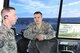 (Left) U.S. Air Force Tech. Sgt. Michael Crandall, 86th Operations Support Squadron air traffic control watch supervisor, discusses the logistics involved with clearing planes for takeoff with (right) Tech. Sgt. Rob Hasslinger, 86th Operations Support Squadron air traffic control watch supervisor, on Ramstein Air Base, Germany on Oct. 3, 2017. Despite construction changing routes taken by planes to take off or land, there were no delays in flights from March 1-Sept. 30, 2017, and the mission continued as planned. (U.S. Air Force photo by Airman 1st Class Kristof J. Rixmann)