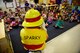 Sparky the Fire Dog sits with a class from the Seymour Johnson Air Force Base 4th Force Support Squadron Child Development Center during a fire safety lesson for Fire Prevention Week, Oct. 12, 2017, at Seymour Johnson AFB, North Carolina. This year’s fire prevention theme is, “Every Second Counts: Plan 2 Ways Out!” (U.S. Air Force photo by Airman 1st Class Kenneth Boyton)