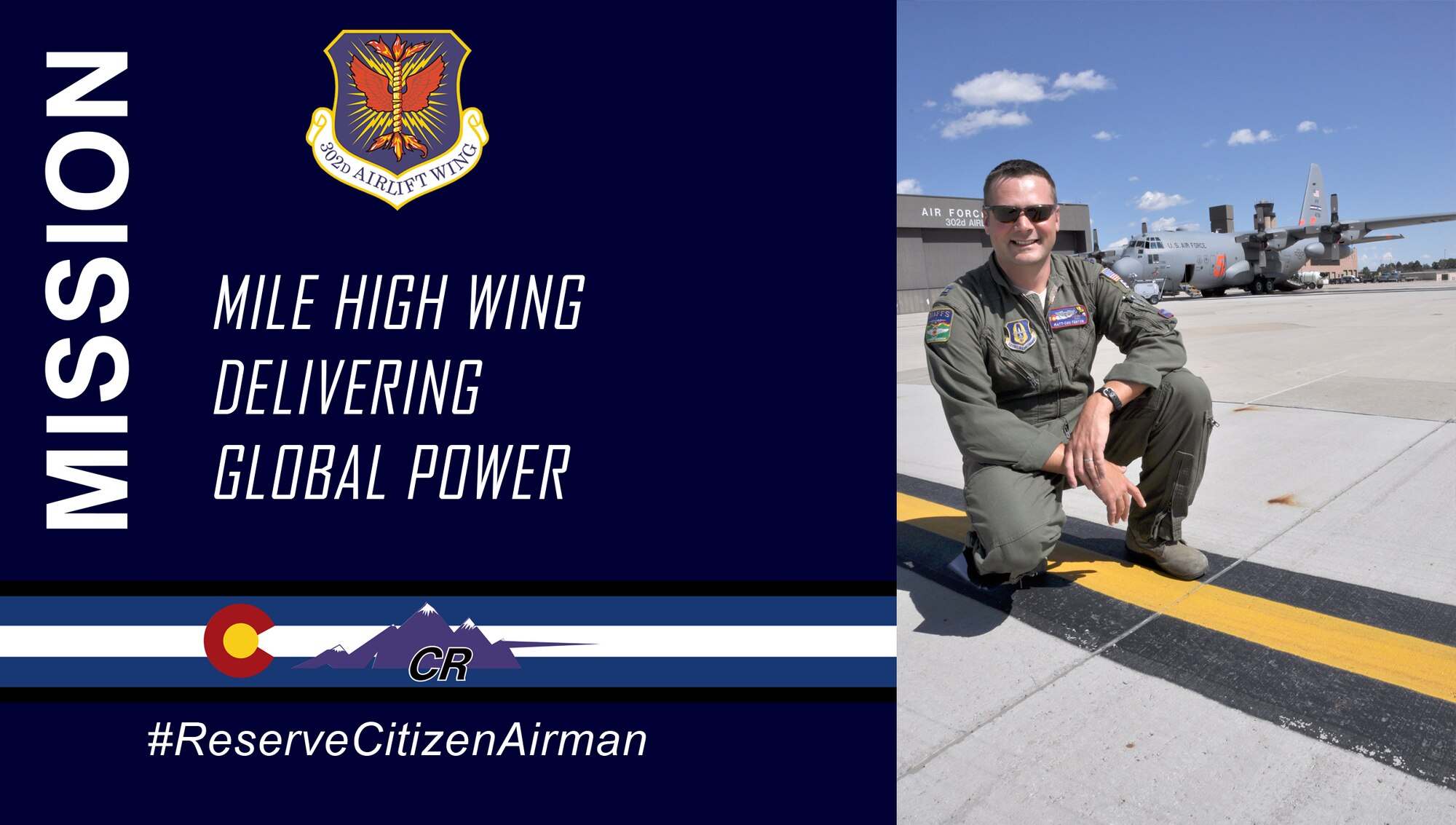 Capt. Matthew Fenton, a 302nd Airlift Wing C-130 Hercules aircraft pilot, is a Reserve Citizen Airman who recently led a team of 64 reservists to Joint Base Elmendorf-Richardson, Alaska, for their annual tour training.