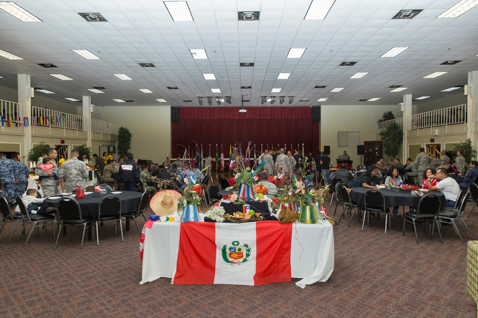 Members of Joint Base San Antonio community take part in a cultural expo at JBSA-Lackland during Hispanic Heritage Month Oct. 11, 2017. The event featured food, music, and traditions from Latin American. (U.S. Air Force by Ismael Ortega.)