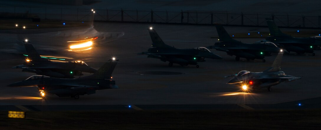 The most recent operational exercise at Kunsan Air Base, Beverly Pack 18-1, took place from Oct. 10-14, 2017 and tested the instillation’s service members and their capacity to operate under combat scenarios relevant to the Korean Peninsula and PACAF writ large. Additionally, they verified their equipment and weapons systems could operate at various levels of stress and degradation.