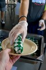 Volunteers serve lunch during Team Little Rock’s annual Sports Day at Little Rock Air Force Base, Ark., Oct. 13, 2017.