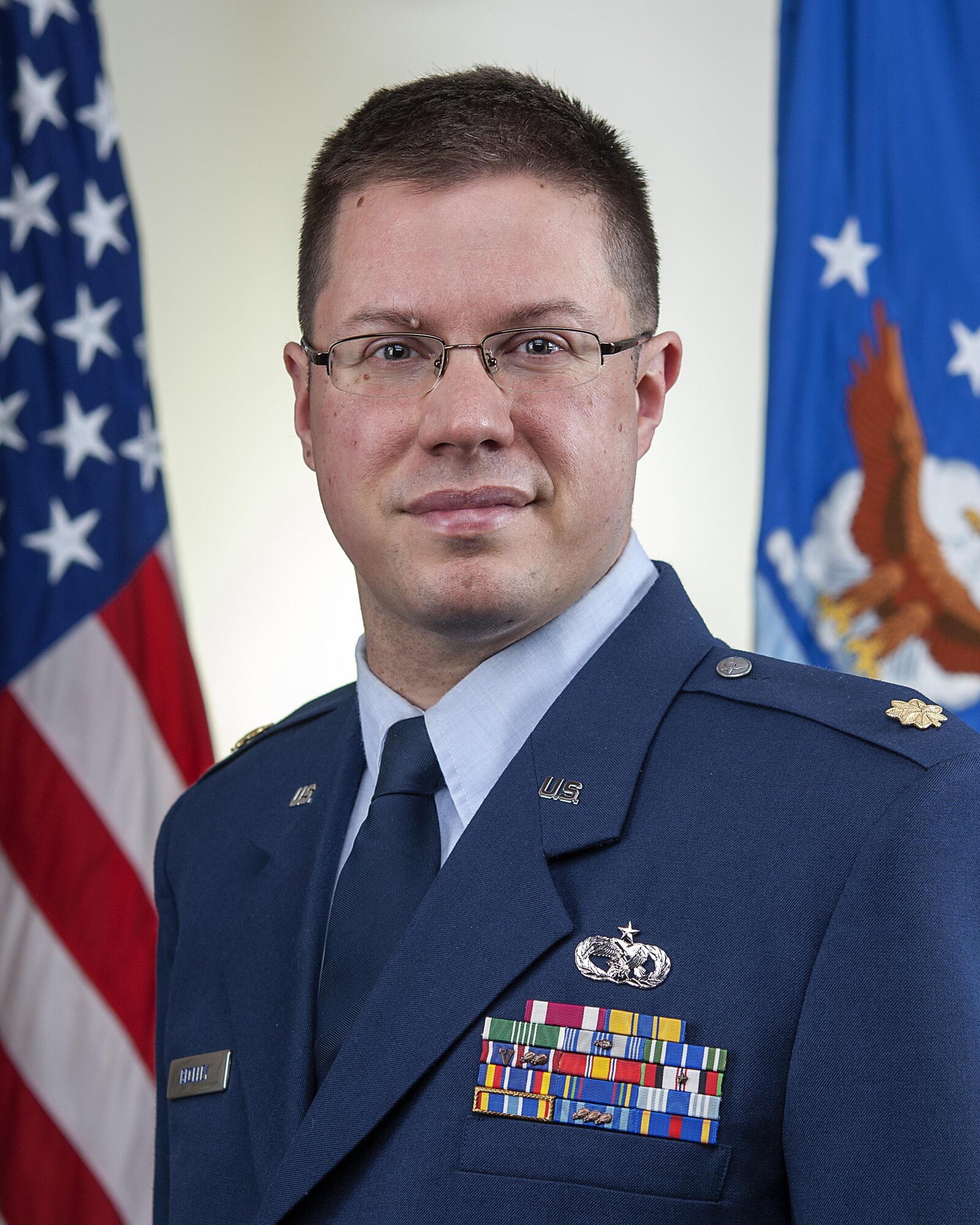 Maj. Christopher Beckley, 49th Aerial Port Flight commander accepted the guidon and command of the 49th APF during a change of command ceremony here Sept. 23.