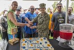 2017 Navy Birthday cake cutting