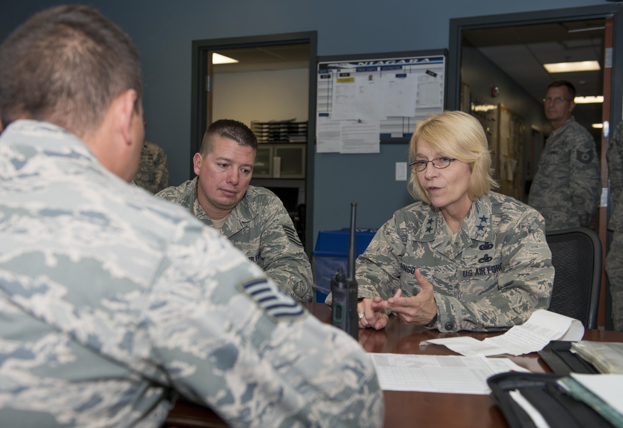 Maj. Gen. Johnson visits base