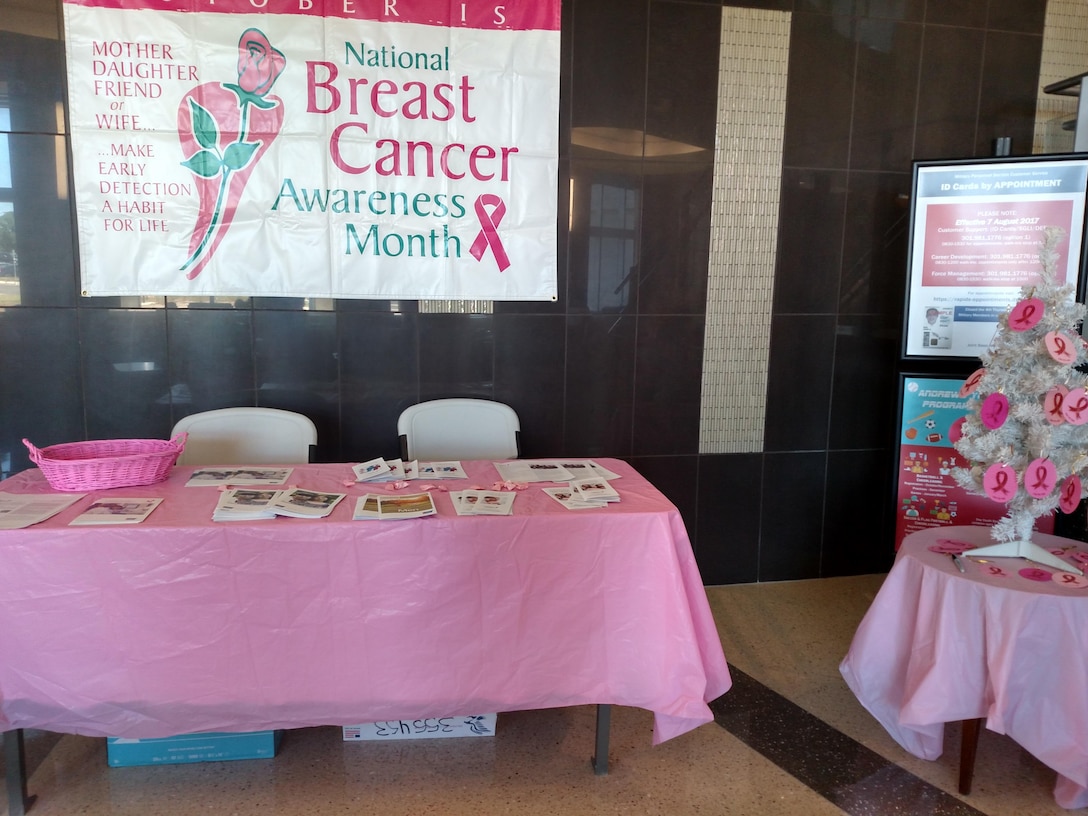 The 11th Medical Group will hold a Breast Cancer Awareness Month event to help increase awareness on Oct. 26, 2017.