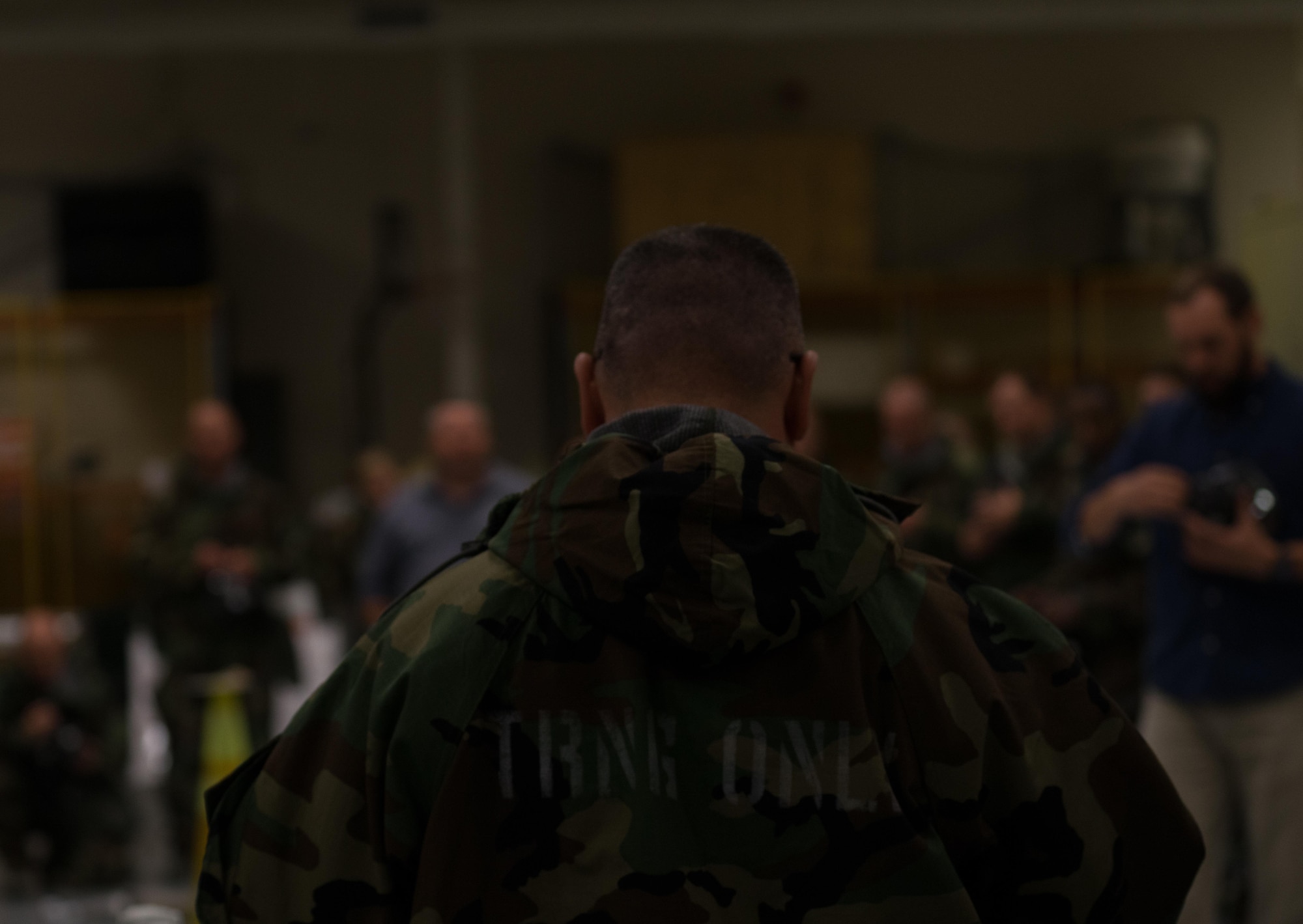 Airmen from the 403rd Wing in at Keesler Air Force Base, Mississippi participate in a training on October 15, 2017.  The training prepares Airmen in situations against Chemical, Biological, Radiological and Nuclear (CBRN) attacks. (U.S. Air Force photo/Staff Sgt. Shelton Sherrill)
