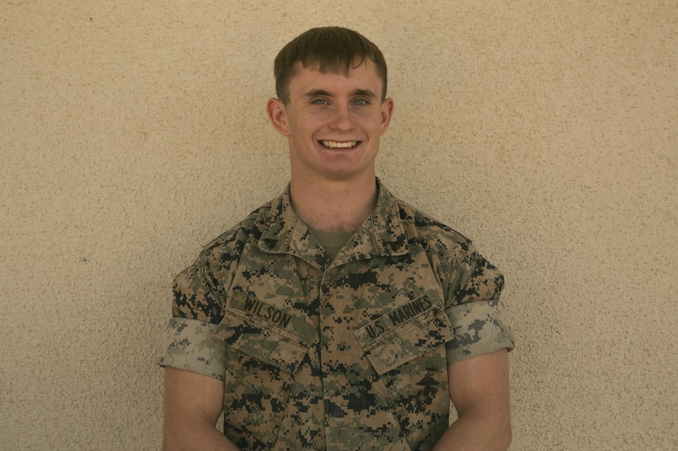 Cpl. James B. Wilson, forward observer, 3rd Battalion, 11th Marine Regiment, grew up practicing multiple martial arts. He wrestled for 14 years and did jiu-jitsu for two years, and his biggest role model in life is his wrestling coach from his childhood. (U.S. Marine Corps photo by Lance Cpl. Isaac Cantrell)
