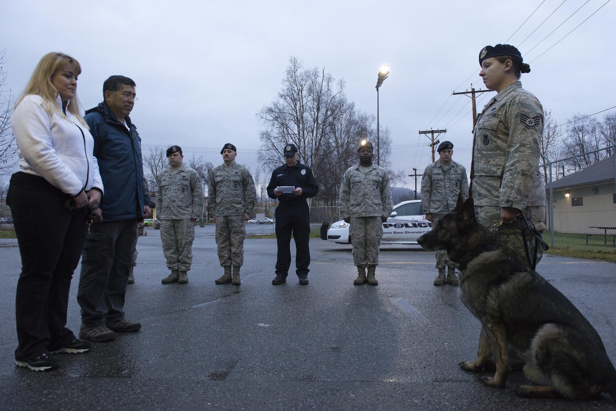 Military working dog retires at JBER Joint Base Elmendorf