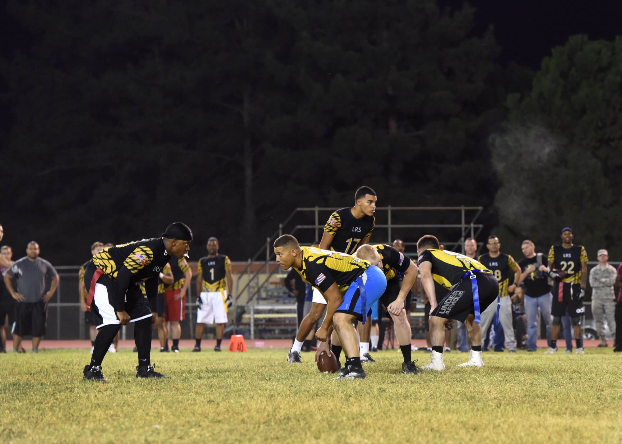 The 39th LRS team finished the intramural flag football season undefeated.