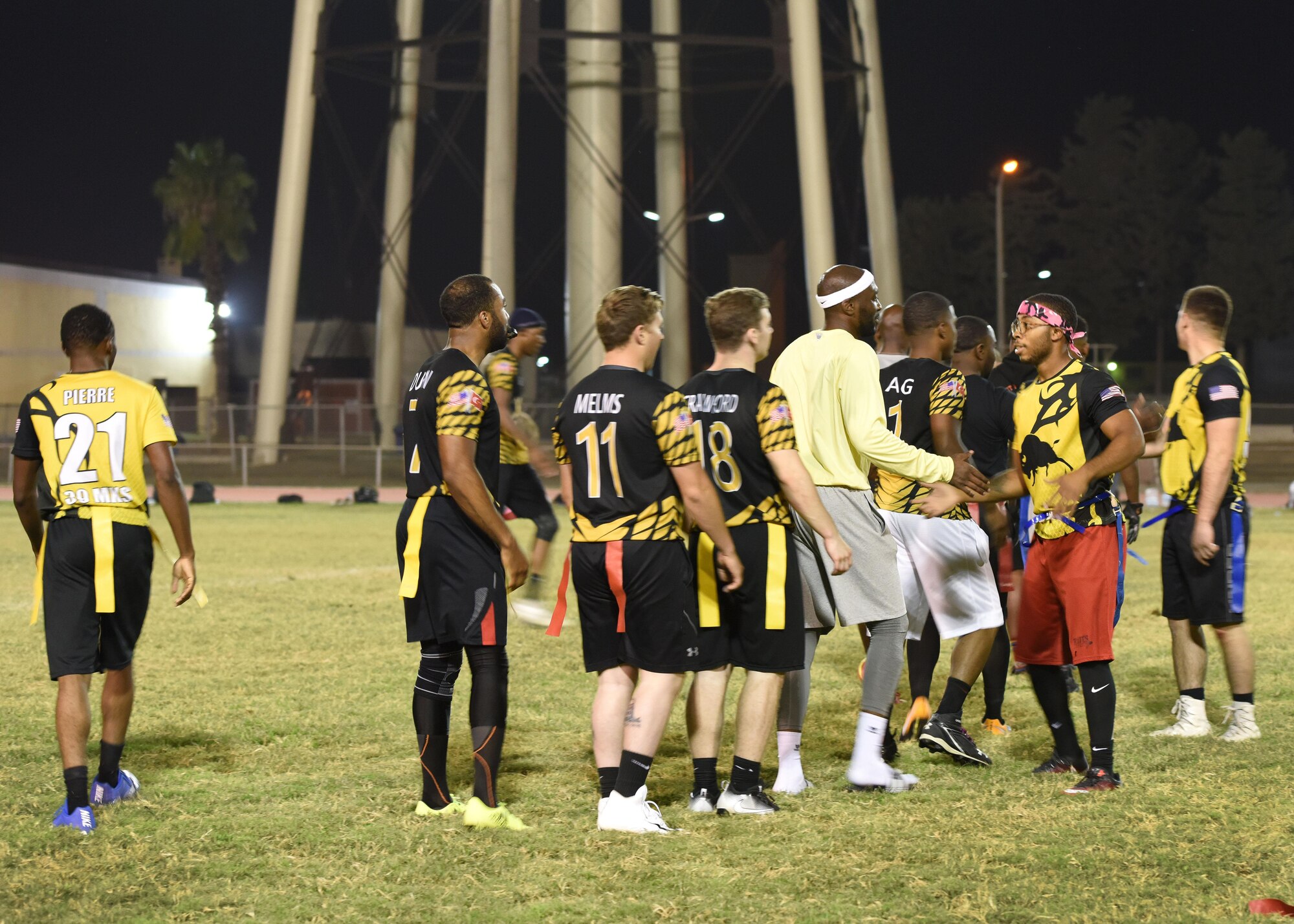 The 39th LRS team finished the intramural flag football season undefeated.