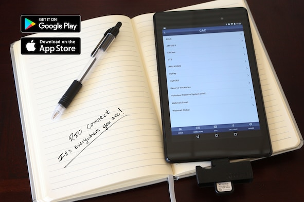 The latest release of the RIO Connect IMA Mobile Wingman app allows Air Force Reservists to use a mobile CAC reader to access secure sites from a mobile device.
