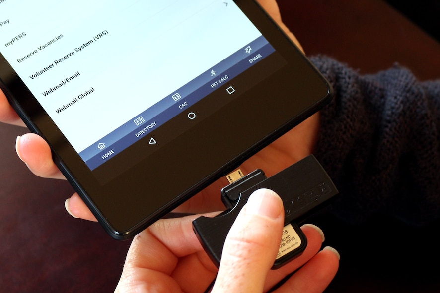 The latest release of the RIO Connect IMA Mobile Wingman app allows Air Force Reservists to use a mobile CAC reader to access secure sites from a mobile device.
