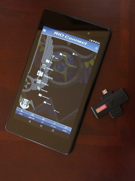 The latest release of the RIO Connect IMA Mobile Wingman app allows Air Force Reservists to use a mobile CAC reader to access secure sites from a mobile device.