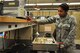 U.S. Air Force Airman 1st Class Darricka Sides, 20th Operations Support Squadron airfield systems technician, sets up a signal generator for radio receiver tuning at Shaw Air Force Base, S.C., Oct. 4, 2017.