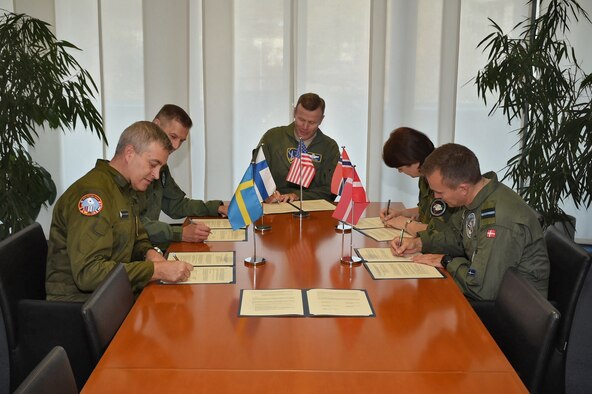 Nordic Air Chiefs sign letter, develop Arctic Challenge