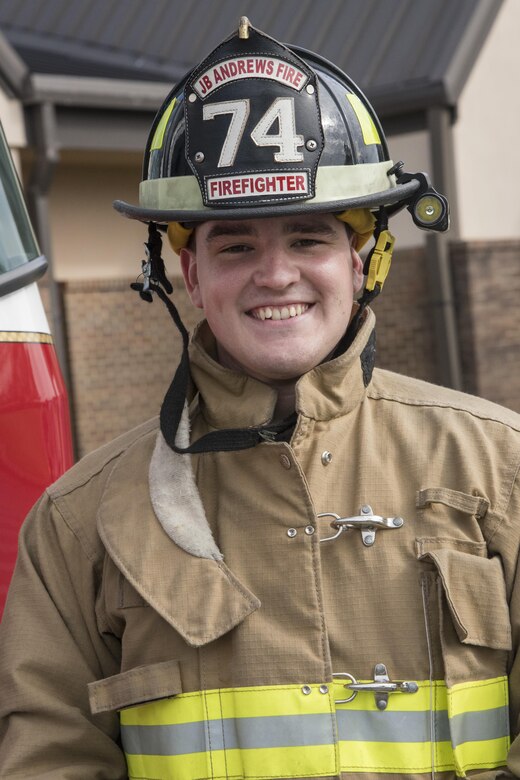 Firefighter in uniform