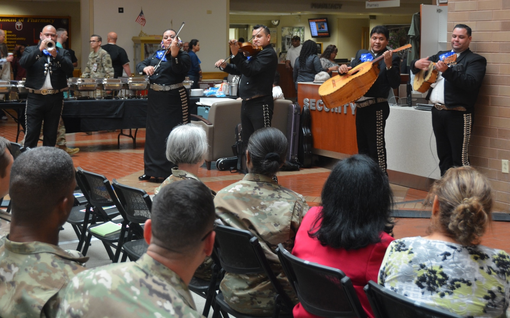 Mariachi Mexico De Noche entertains the crowd Oct. 5 at the Hispanic Heritage observance in the Brooke Army Medical Center Medical Mall.