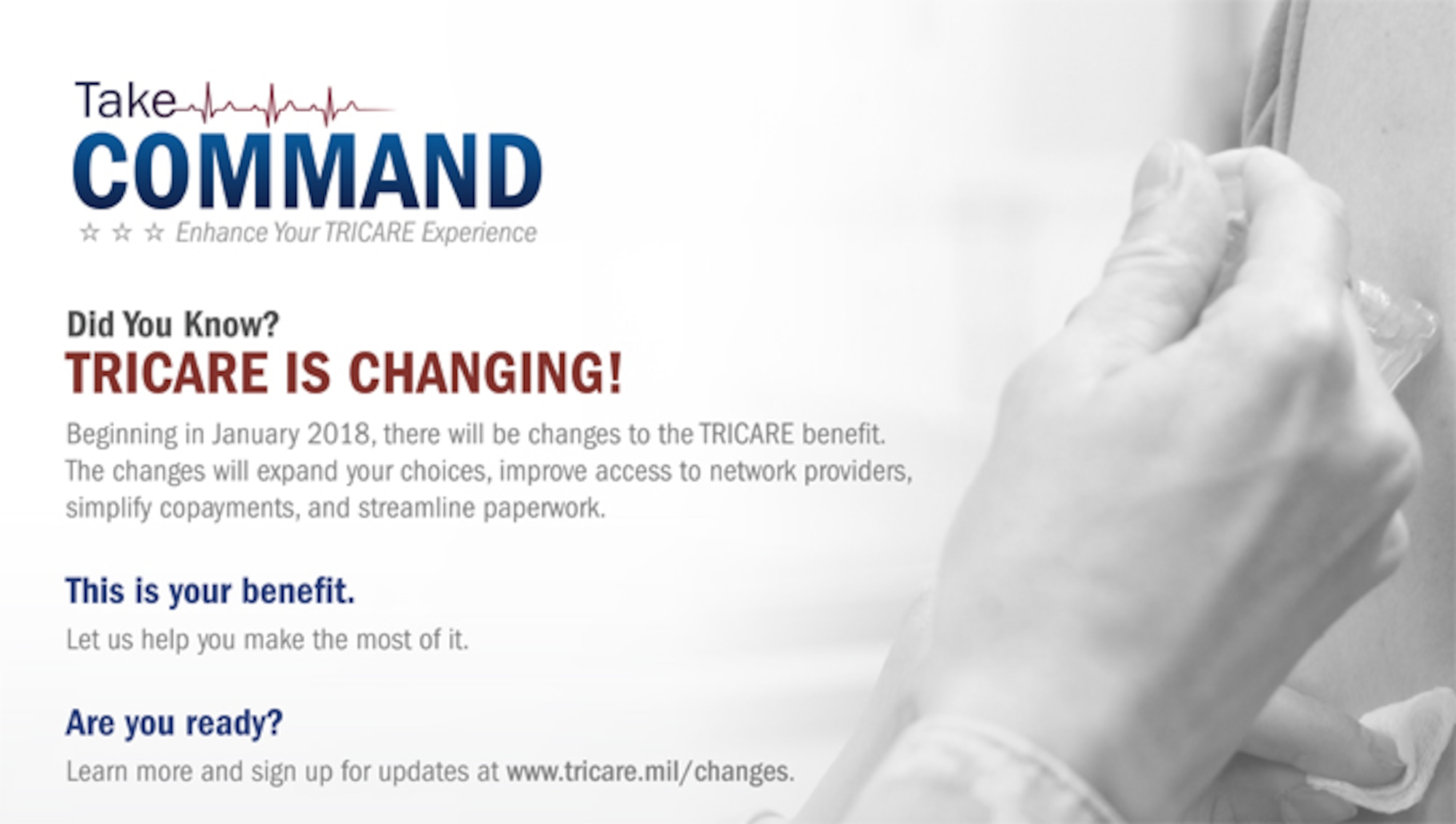 Changes to the TRICARE benefit begin Jan. 1, 2018. (U.S. Air Force graphic)