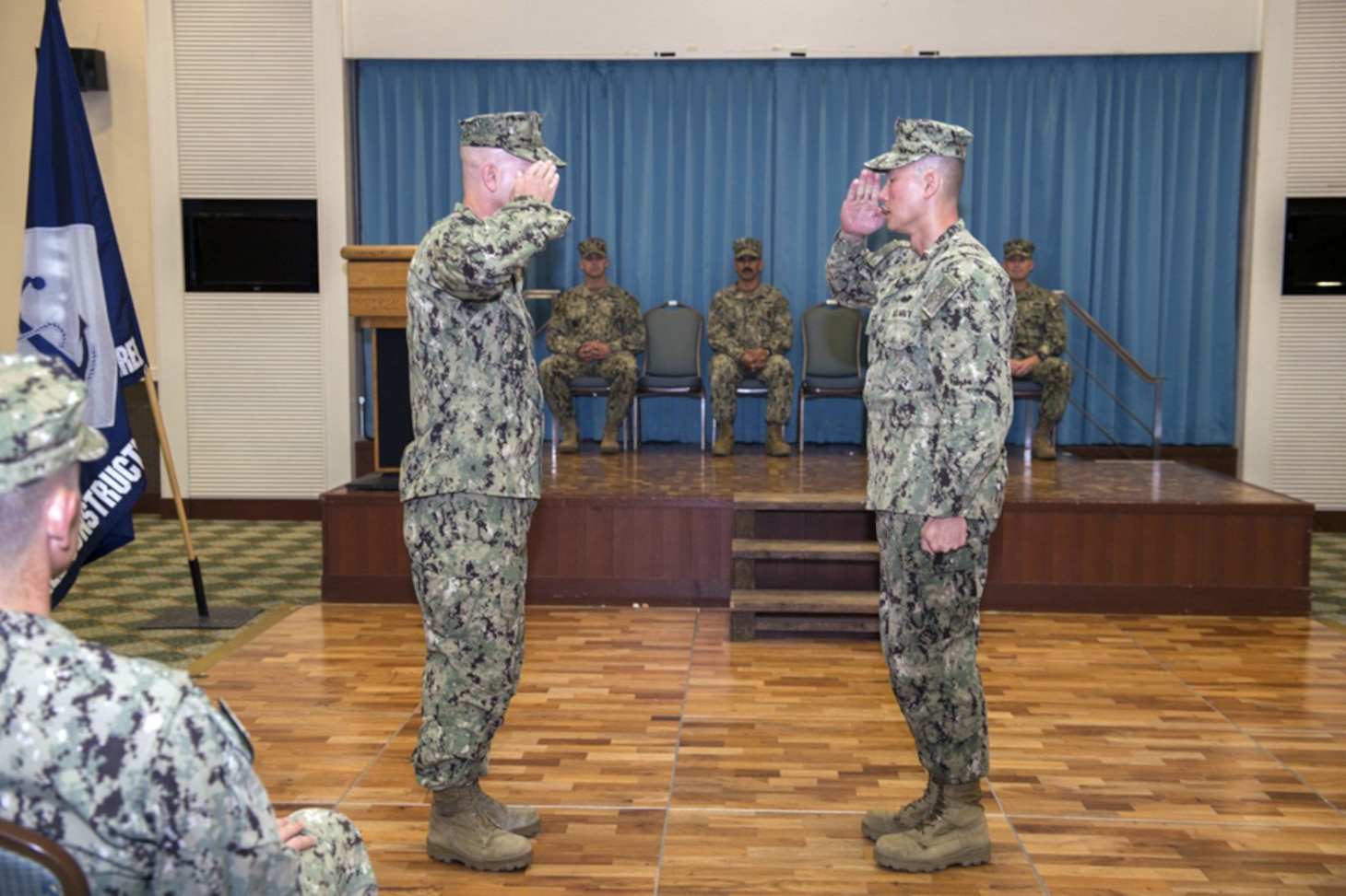 Naval Mobile Construction Battalion 4 assumes charge in Western Pacific