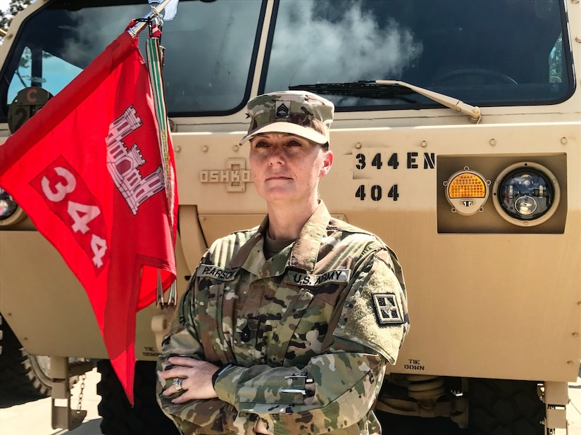 Female combat engineer NCO