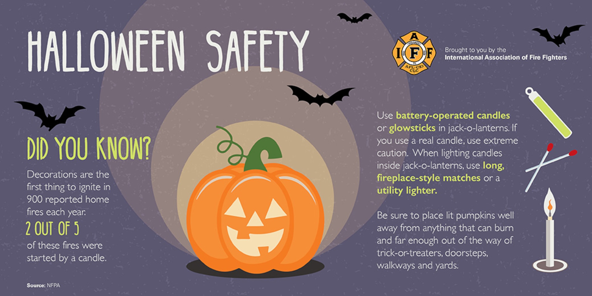 Joint Base San Antonio Fire Emergency Services advises parents to follow some safety tips for Halloween.
