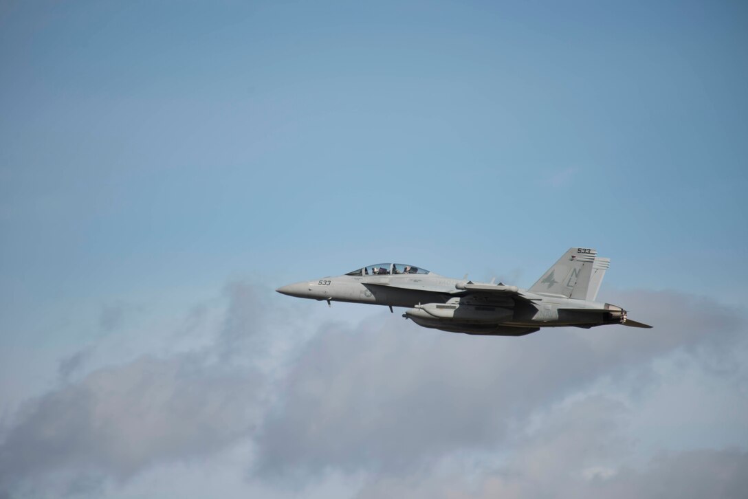 U.S. Air Force F-16 Fighting Falcons, U.S. Navy EA-18G Growlers and Japan Ground Self-Defense Force banded together to practice an array of offensive firepower during exercise Iron Spear, Oct. 11 through 13.