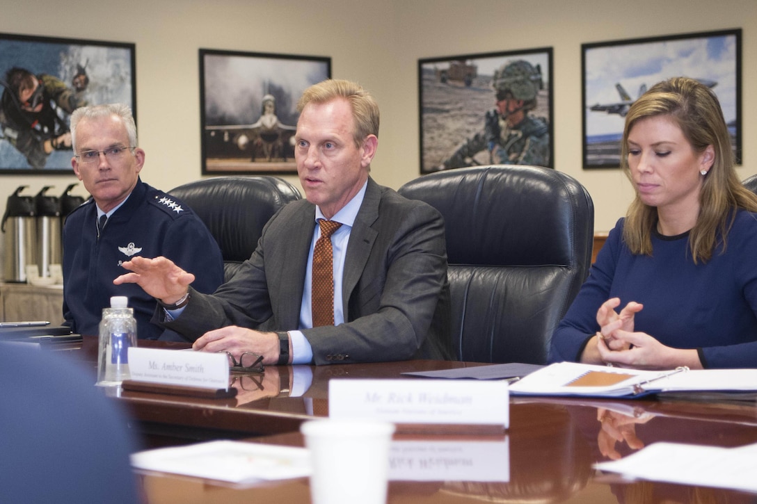 Defense leaders meet at the Pentagon.