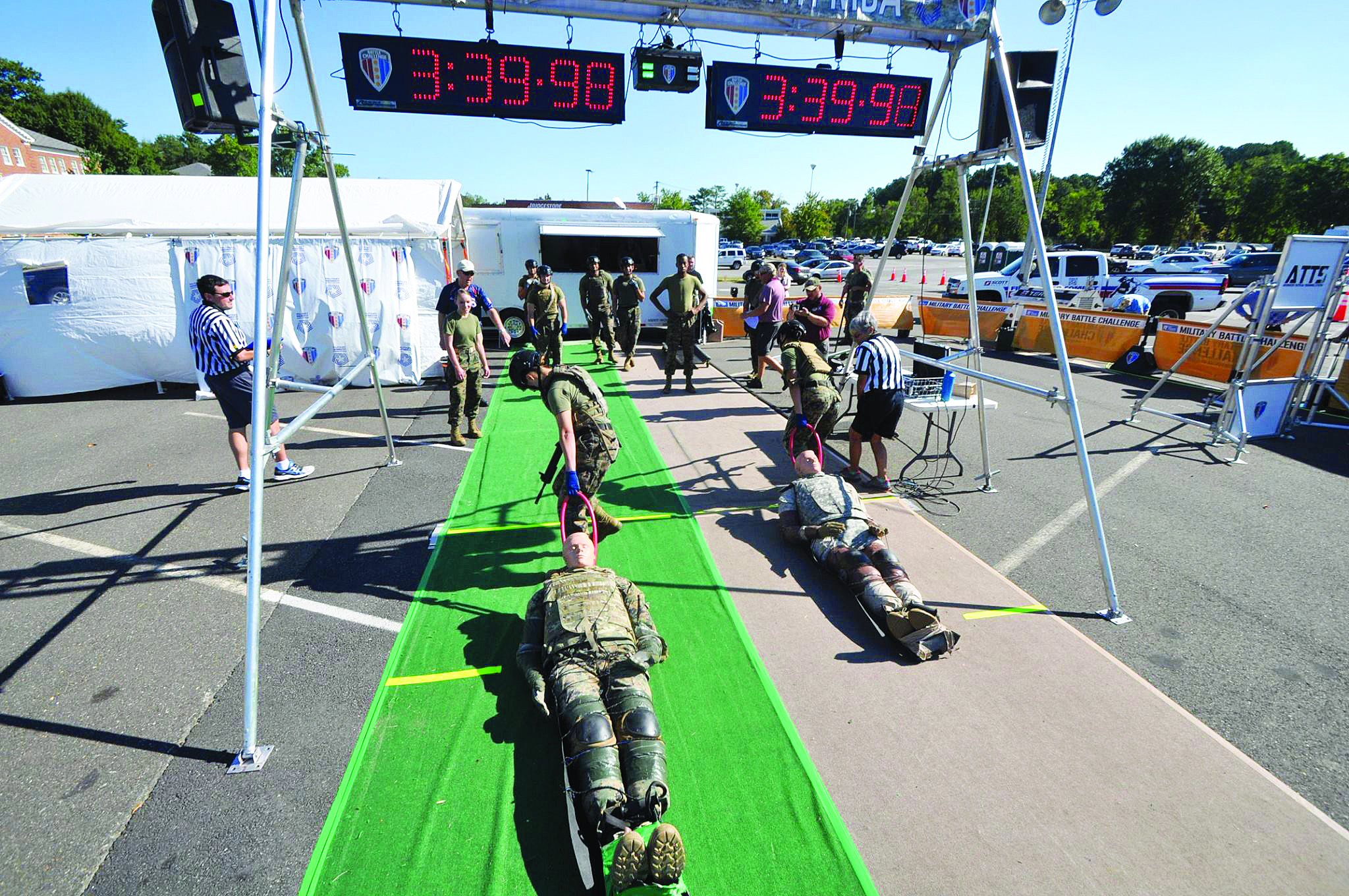 Marines, civilians join together to compete on a unique battlefield