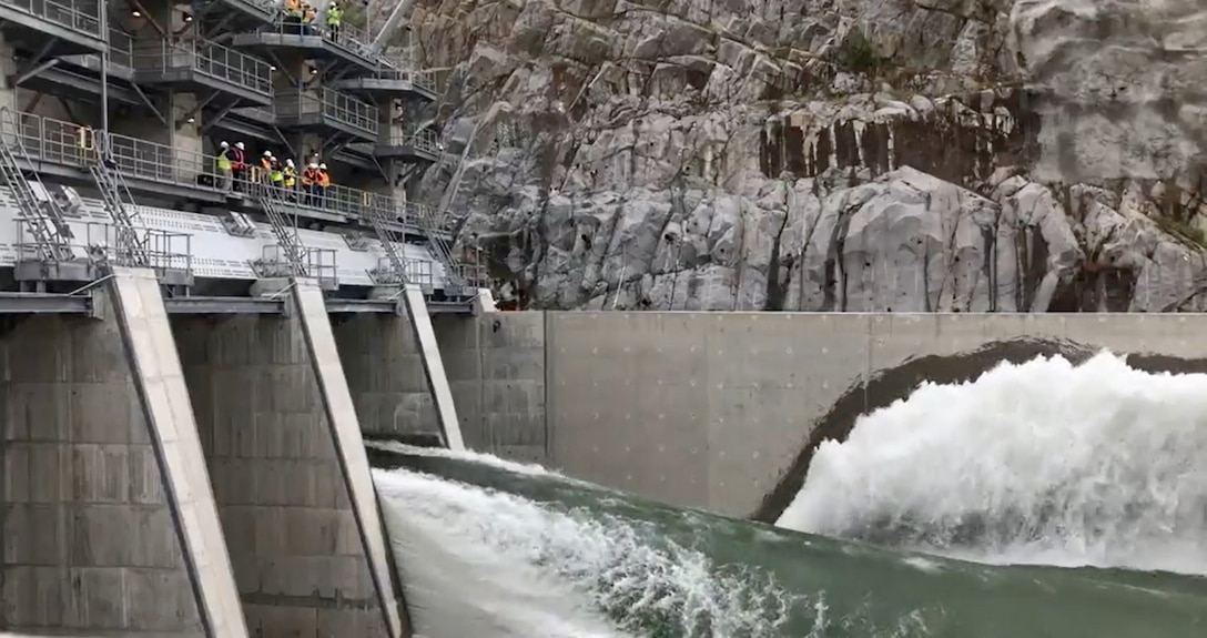 Lt. Gen. Todd Semonite reports from Beale Air Force Base to celebrate the completions of the Folsom Dam auxiliary spillway and Beale AFB civil engineering facility with Sacramento District on Oct. 17, 2017. Click below to view more...