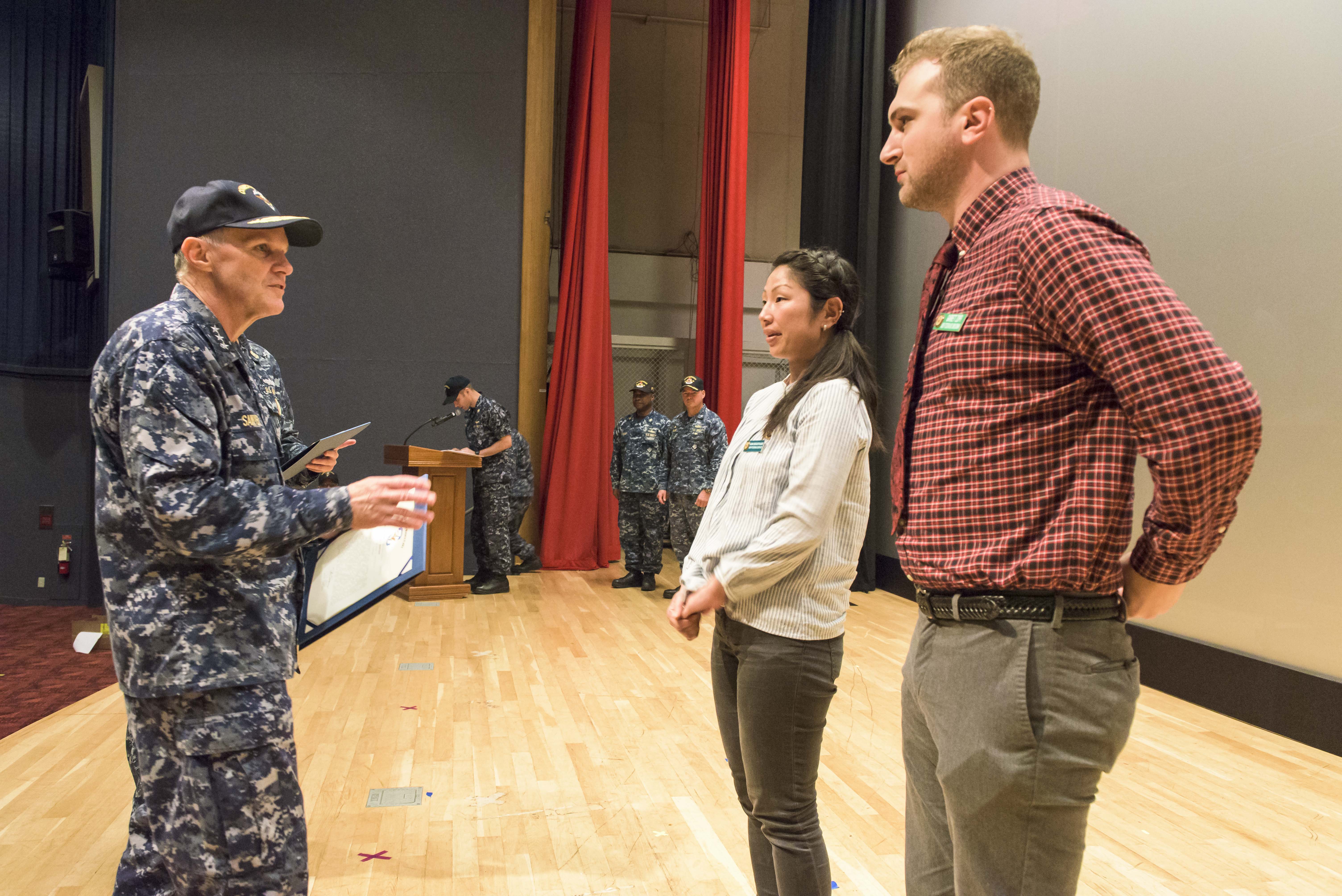 USS Fitzgerald Sailors honored for damage control efforts