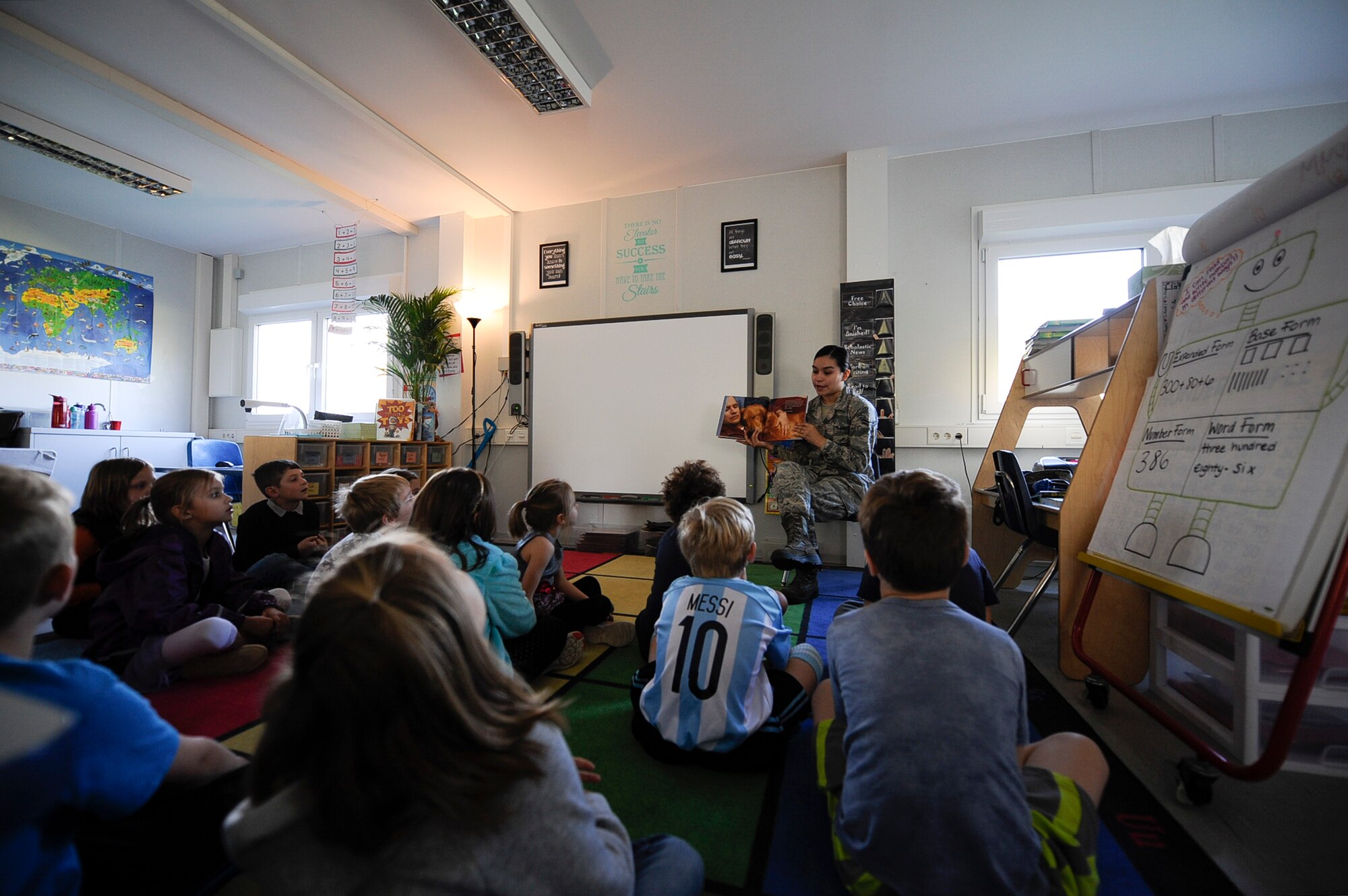 Airmen from Ramstein’s National Disability Employment Awareness Committee visited elementary schools within the Kaiserslautern Military Community to read to students for National Disability Employment Awareness Month Oct. 17 through Oct. 20, 2017.