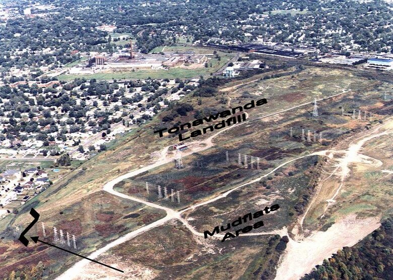 Overview of the Tonawanda Landfill site, Tonawanda, NY.