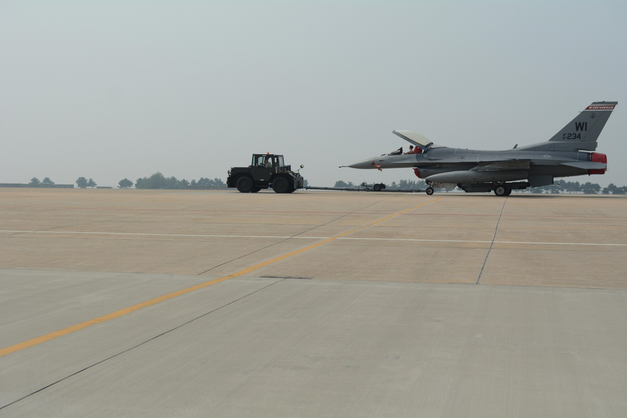 Airmen from the 115th Fighter Wing, Wisconsin Air National Guard, are deployed to Kunsan for a 4-month rotation as part of a Theater Security Package, which helps to maintain a deterrent against threats to regional security and stability.