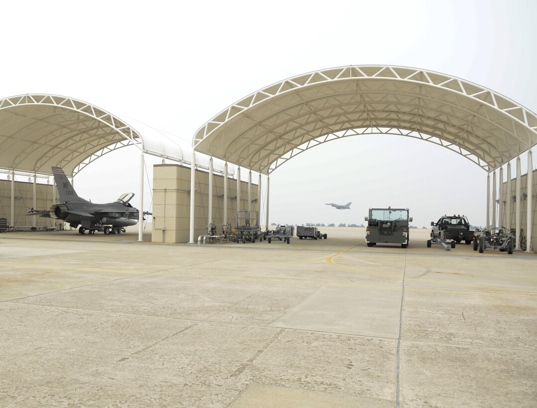 Airmen from the 115th Fighter Wing, Wisconsin Air National Guard, are deployed to Kunsan for a 4-month rotation as part of a Theater Security Package, which helps to maintain a deterrent against threats to regional security and stability.