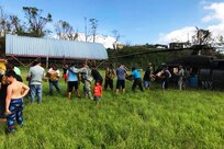 Guard provides aid to hurricane victims.