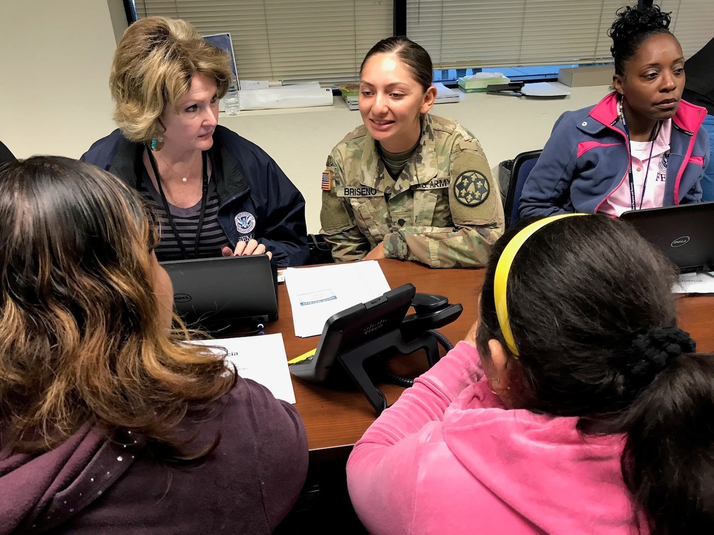 Guard translators assist fire victims