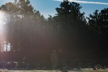U.S. Army Soldiers shoot M9 pistols during the German Armed Forces Proficiency Badge evaluation at Joint Base Langley-Eustis, Va., Oct. 20, 2017.