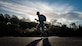 A U.S. Army Soldier participates in the ruck portion of the German Armed Forces Proficiency Badge evaluation at Joint Base Langley-Eustis, Va., Oct. 19, 2017.