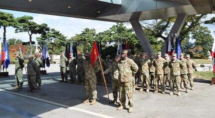THAAD battery reflags to align with 35th ADA Brigade in South Korea