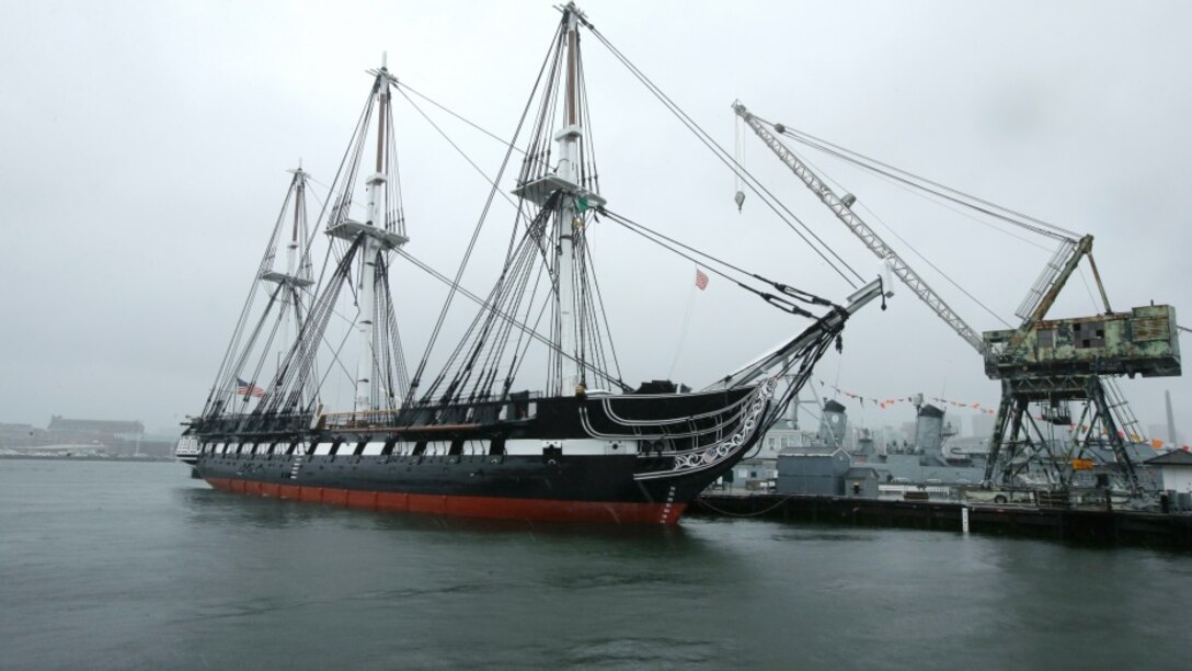 Photo of the USS Constitution provided by Associated Press.