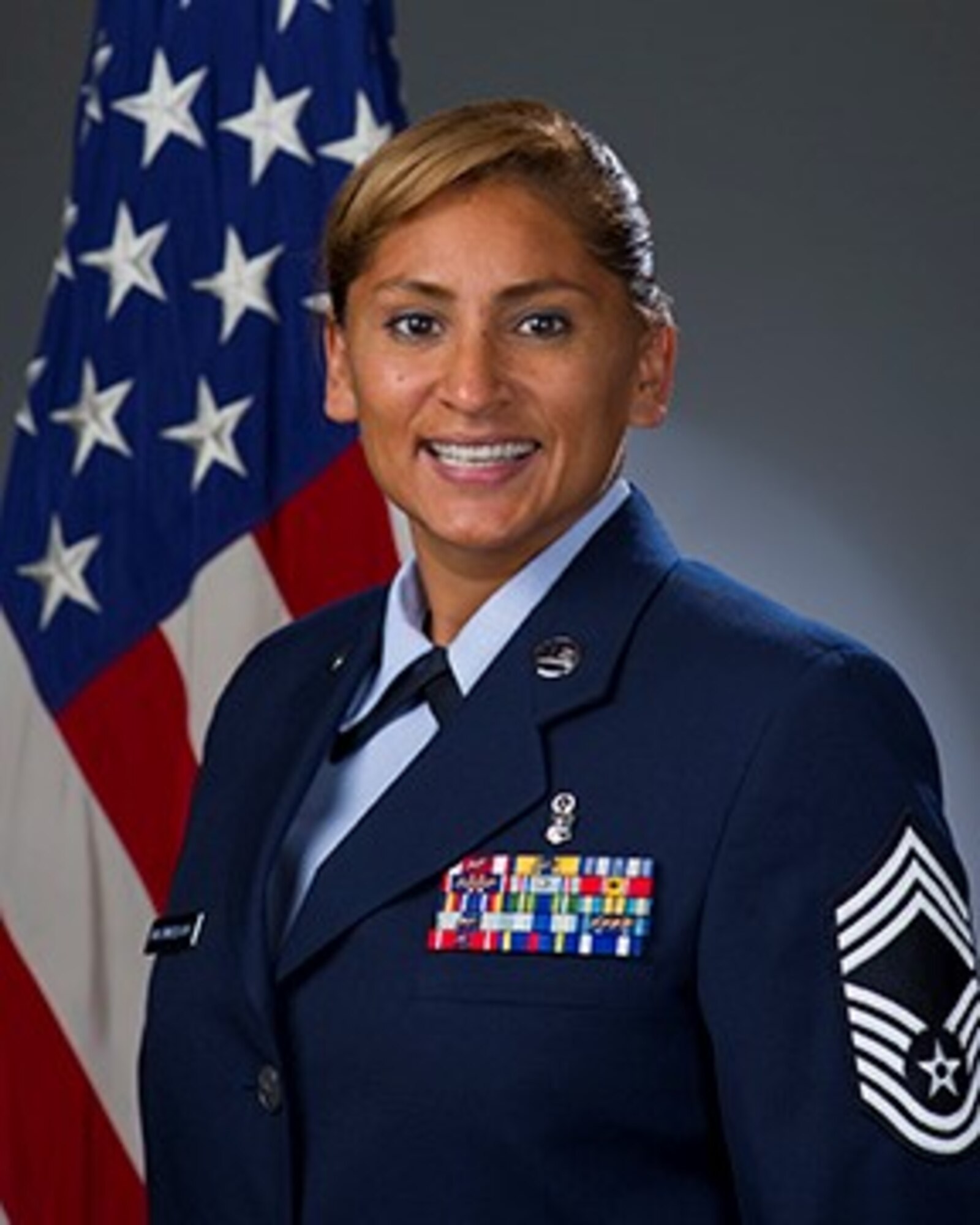 Official photo, Chief Master Sgt. Margie P. Quicanopalacios